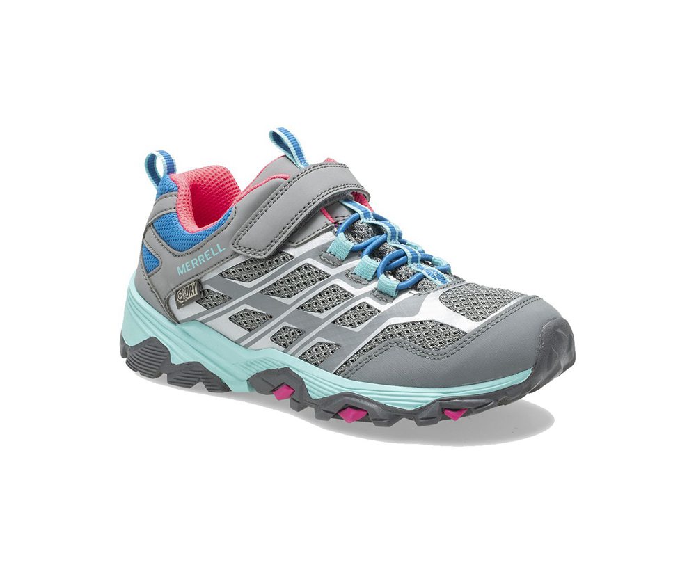 Tenis Criança - Merrell Moab Fst Baixo A/C Waterproof - Cinzentas - JHG798650
